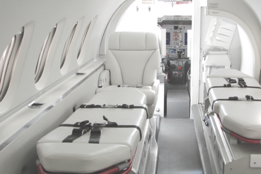 Jetsearcher Air Ambulance Service Showing Patient Beds